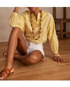 Weiße, überfärbte Shorts von Dune Sh