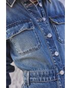 Louison R leicht gewaschenes Jeanskleid