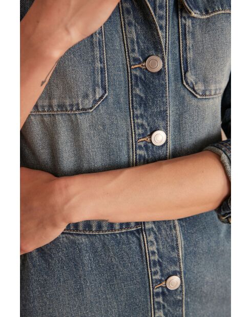 Louison R leicht gewaschenes Jeanskleid