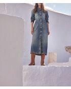 Louison R leicht gewaschenes Jeanskleid