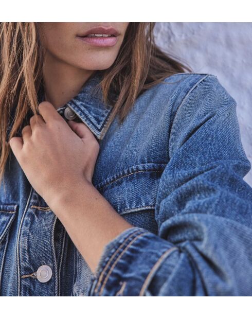 Louison R leicht gewaschenes Jeanskleid