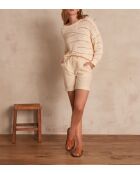 Soanne Sh Lin grijs/witte korte broek