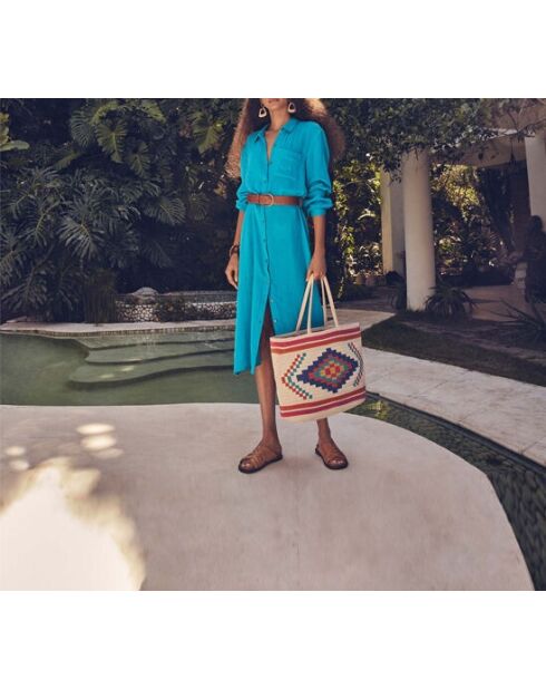 Coralie R türkisfarbenes Kleid