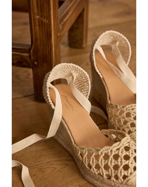 Goldene Sandalen Maria Espadrilles