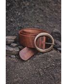 Ceinture moyenne Sarah marron foncé