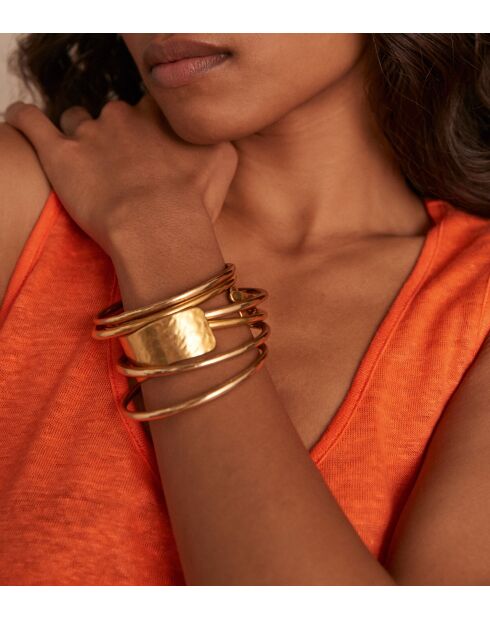 Orangefarbenes Daphnee-T-Shirt