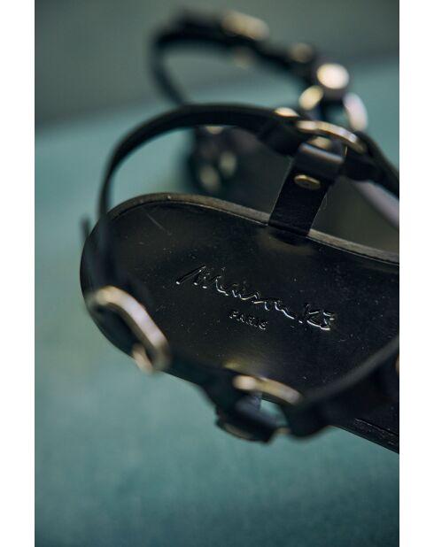 Justin schwarze Sandalen