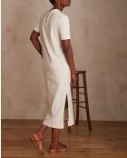 Cremefarbenes Strickkleid Axel R aus Jersey