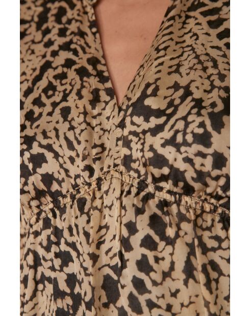 Lilas R Imp cremefarbenes Kleid