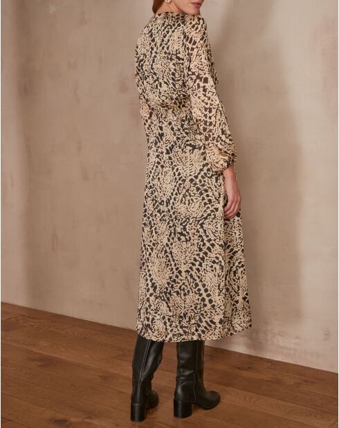 Lilas R Imp cremefarbenes Kleid