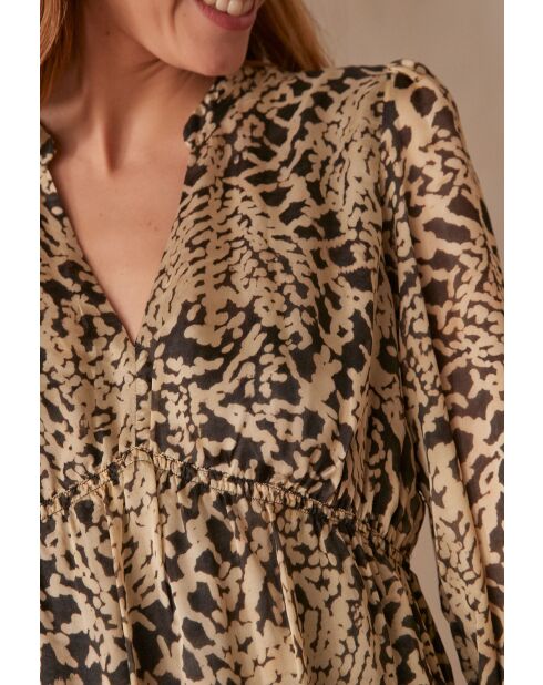 Lilas R Imp cremefarbenes Kleid