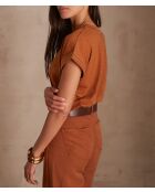T-shirt Tina caramel