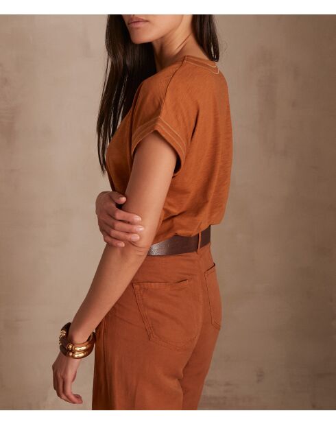 T-shirt met karamel Tina