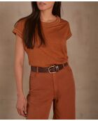 T-shirt Tina caramel