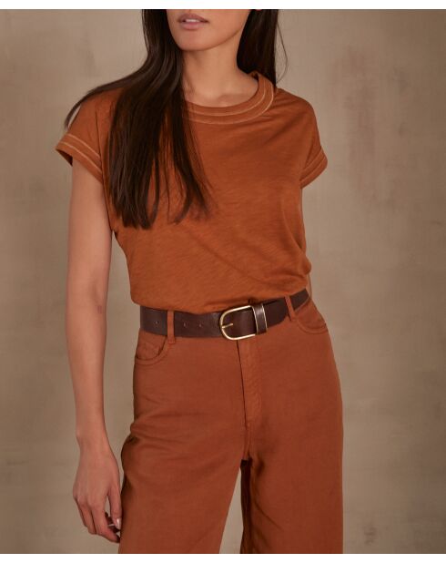 T-shirt met karamel Tina