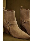 Lauren beigefarbene Stiefel