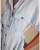 Laya R lichte indigojurk