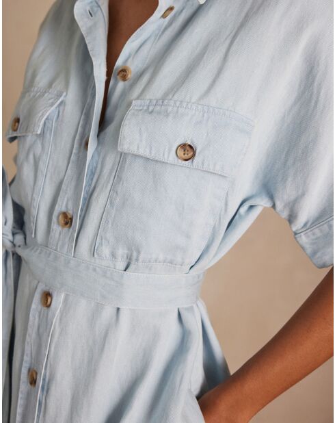 Laya R lichte indigojurk