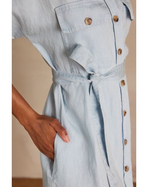 Laya R lichte indigojurk