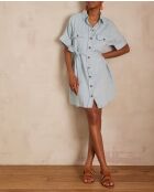 Laya R lichte indigojurk