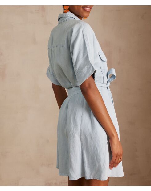 Laya R lichte indigojurk