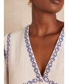 Rime R besticktes blaues Kleid