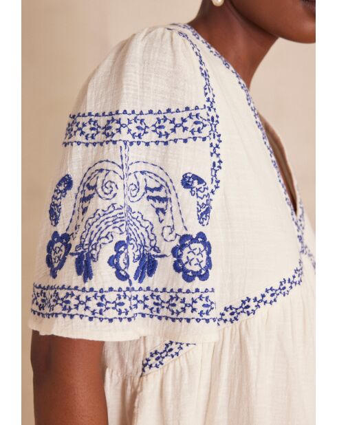 Rime R besticktes blaues Kleid