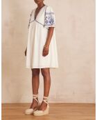 Rime R besticktes blaues Kleid