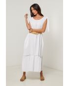 Robe Sohana 100% Lin blanche