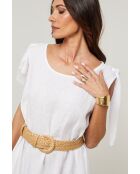 Robe Sohana 100% Lin blanche