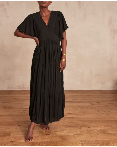 Camille R zwarte jurk