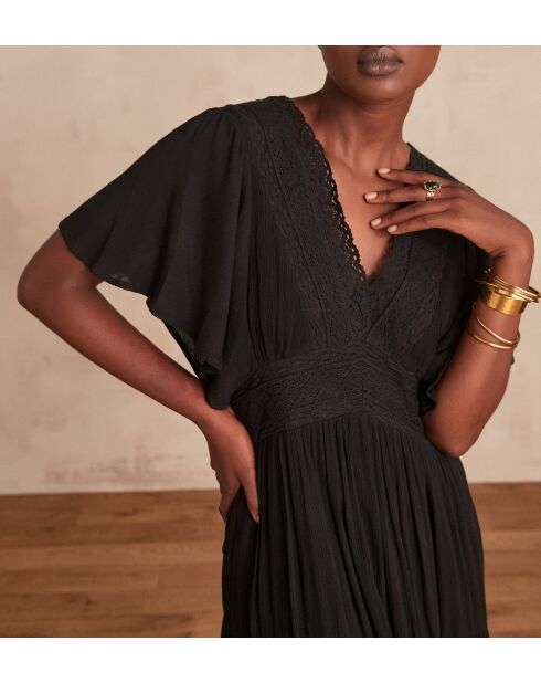 Camille R zwarte jurk