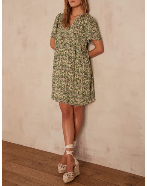 Albane R imp Engelse groene jurk