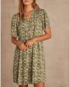 Albane R imp Engelse groene jurk