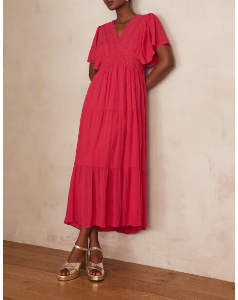 Camille R jurk in lichtfuchsia