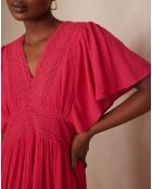 Camille R jurk in lichtfuchsia