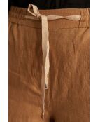 Soanne Sh Linen Honey korte broek