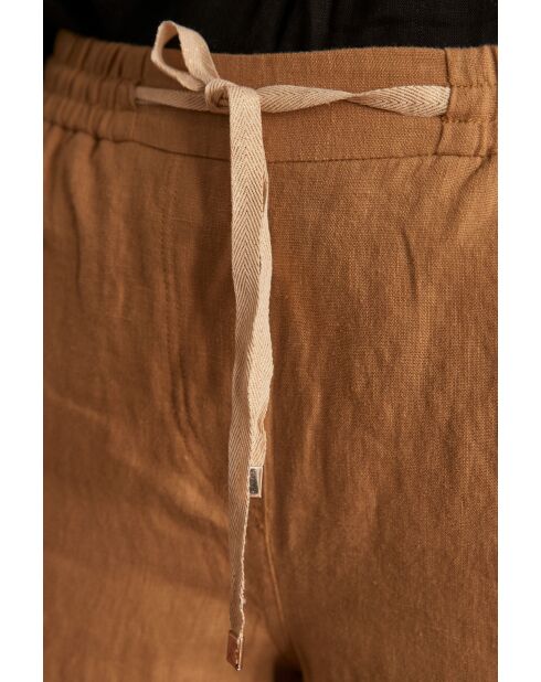 Soanne Sh Linen Honey korte broek