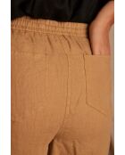 Soanne Sh Linen Honey korte broek