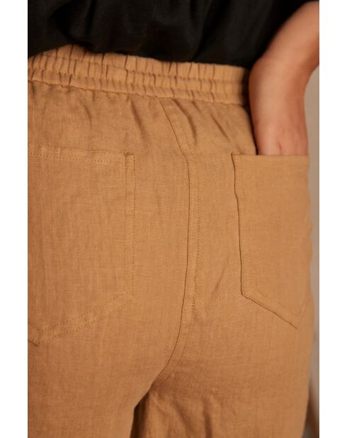 Soanne Sh Linen Honey korte broek