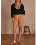 Soanne Sh Linen Honey korte broek