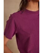 Alizee dunkelfuchsiafarbenes T-Shirt