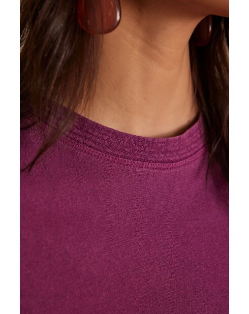 T-shirt Alizee donkerfuchsia