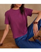 Alizee dunkelfuchsiafarbenes T-Shirt