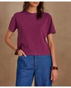 Alizee dunkelfuchsiafarbenes T-Shirt