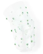 2 Gobelets à boutons verts - D8.5xH10 cm