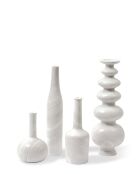 Bougeoir bouteille longue blanc - D8.5xH47 cm