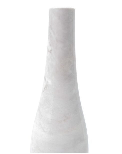 Bougeoir bouteille longue blanc - D8.5xH47 cm