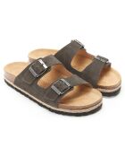 Mules Alberto in pelle marrone