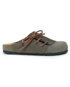 Zuecos de piel Ester grises